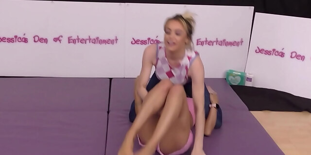 bra,humiliation,panties,slapped,slapping,wrestling