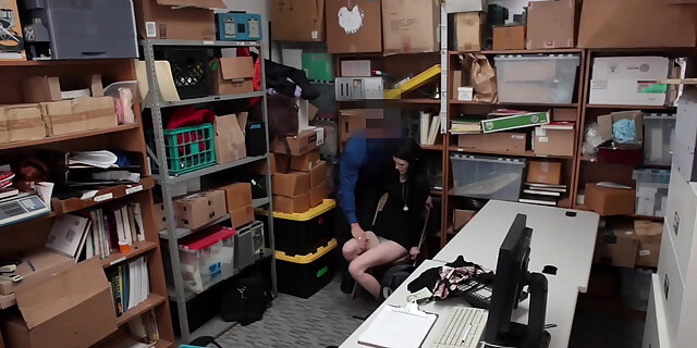 blowjob,bra,caught,doggystyle,hardcore,office,police,punishment,small tits,spy,teen