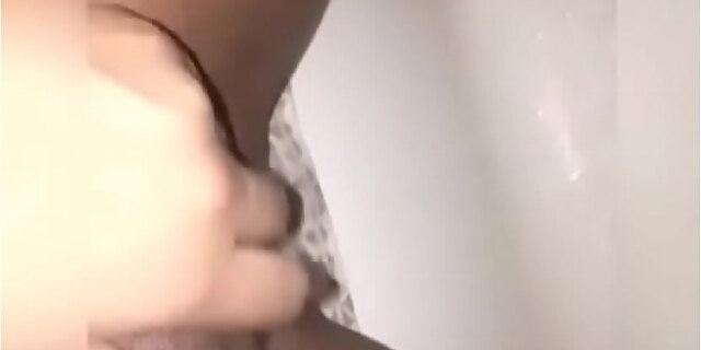 black,cum,ebony,fingering,pretty,shower,solo