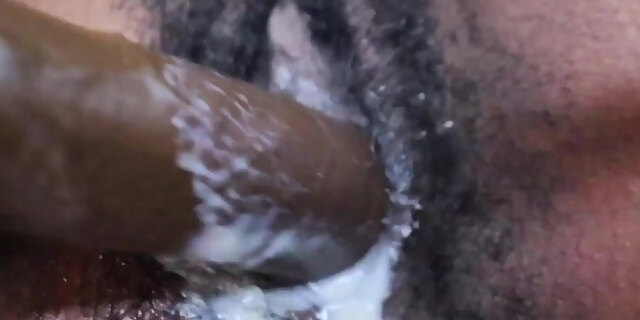 amateur,black,close up,dildo,ebony,female orgasm,hairy,orgasm,petite,pussy,small tits,solo,squirt,squirting,toys,wet pussy