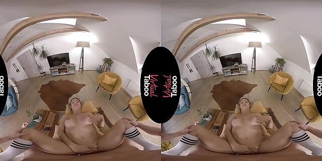 blonde,blowjob,creampie,handjob,shaved pussy,spy,taboo