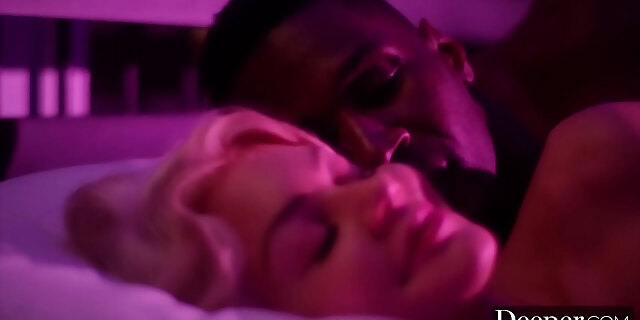 bbc,big cock,blonde,blowjob,cumshot,deepthroat,face sitting,ffm,interracial,lingerie,missionary,reverse cowgirl,riding,threesome