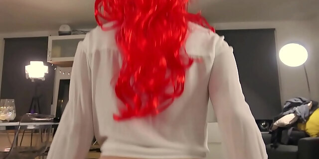 ass,big tits,blowjob,car,cowgirl,cumshot,deepthroat,doggystyle,face sitting,licking,orgasm,pussy,red,redhead,riding